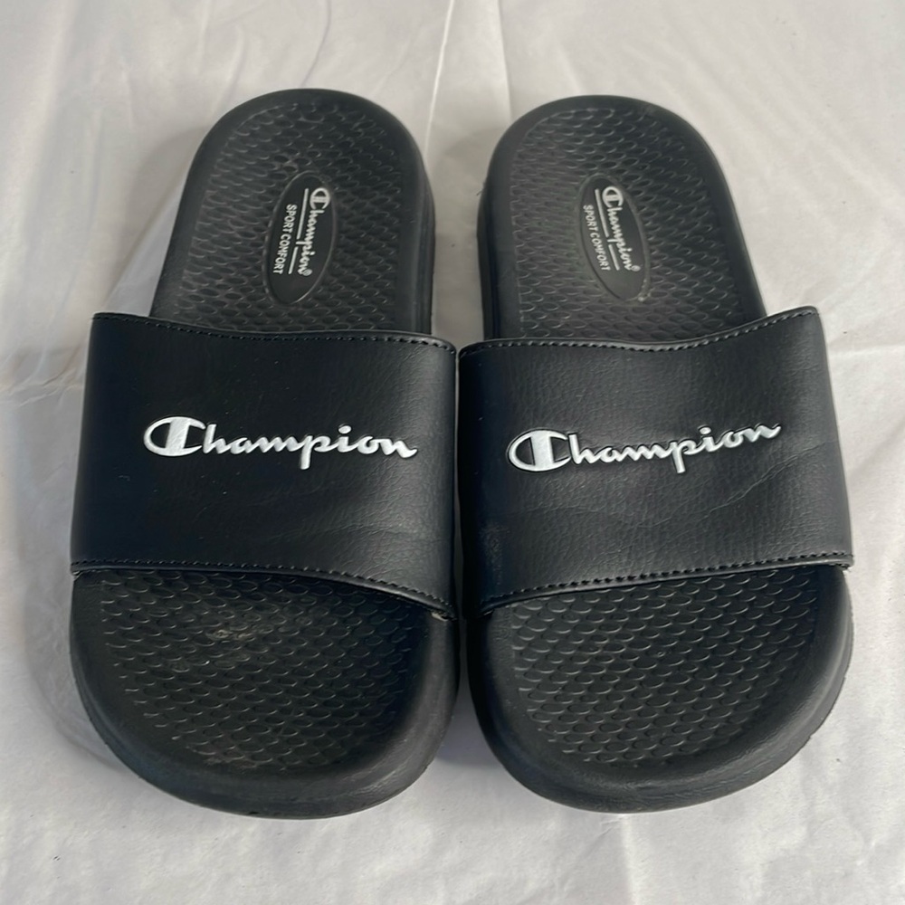 Champion slides black size 3 sport comfort